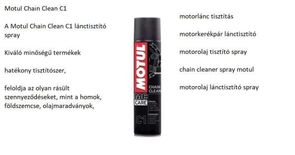 MOTUL CHAIN CLEAN C1 400ML motorolaj lánctisztító spray