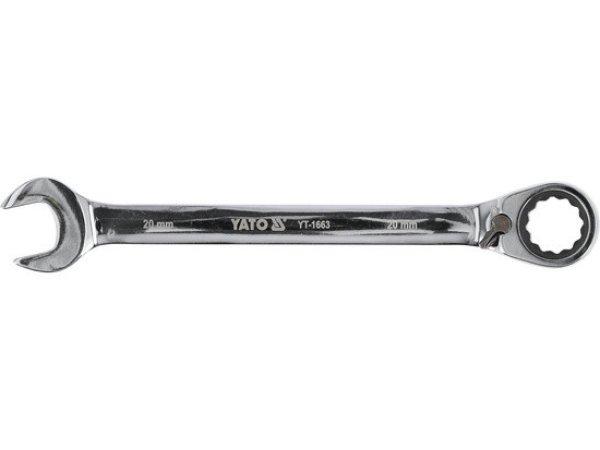 YT-1663 Racsnis csillag-villáskulcs irányváltós 20mm