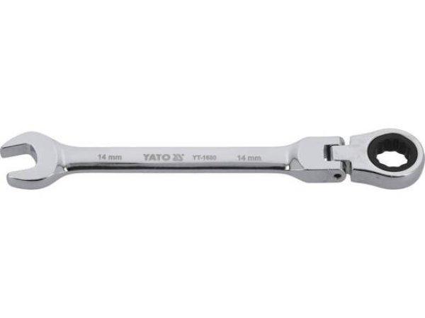 YT-1680 Racsnis csillag-villáskulcs csuklós 14mm