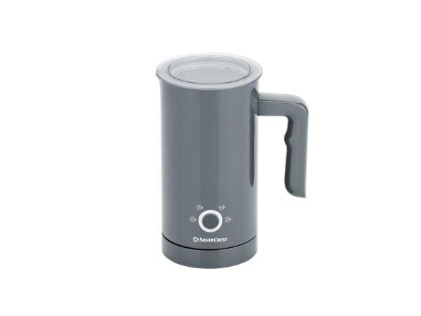 SilverCrest SMSP 500 A1 szürke tejhabosító, 500W 650 ml űrtartalmú
tejforraló 4-féle tejhab üzemmóddal, ILAG bevonattal (300 ml melegítés,
150 ml habosítás)