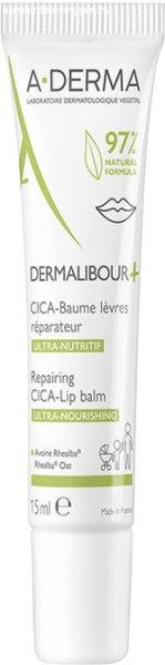 A-DERMA Hidratáló ajakbalzsam Dermalibour+ (Repairing Cica-Lip Balm) 15 ml