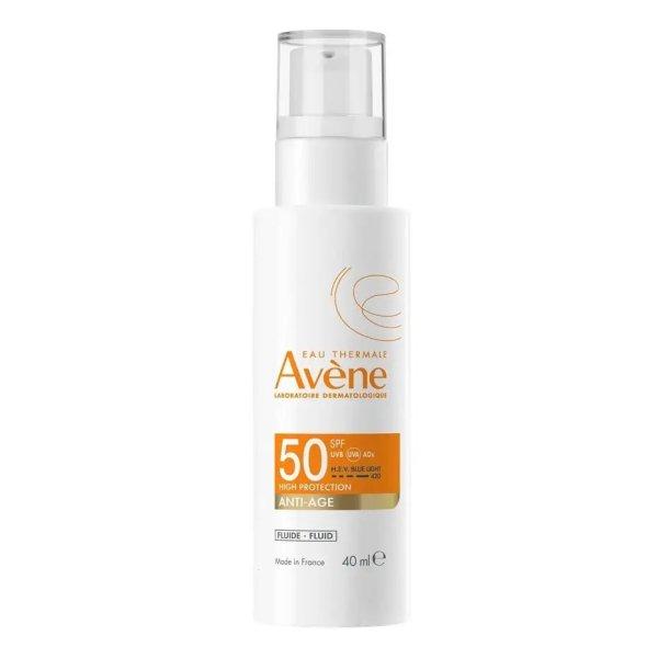 Avène Védő fluid öregedésgátló hatással SPF 50 Anti-Age (Fluid) 40 ml
