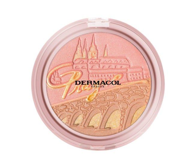 Dermacol Bronzosító és bőrvilágosító púder arcpirosítóval (Bronzing
and Highlighting Powder with Blush) 10,5 g