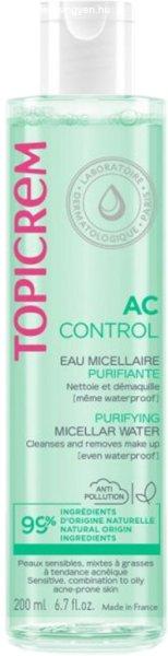 Topicrem Tisztító micellás víz AC (Purifying Micellar Water) 200 ml