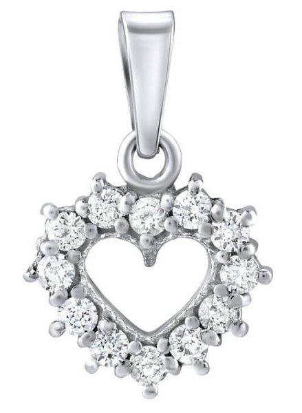 Silvego Ezüst medál Swarovski® cirkónium kővel SILVEGOB11698s