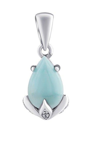 Silvego Ezüst Clarissa medál eredeti Larimar ásvánnyal és Brilliance
Zirconia cirkónium kővel JJJ1267PLR