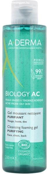 A-DERMA Gyengéd tisztító habzó gél Biology AC (Cleansing Foaming Gel) 200
ml