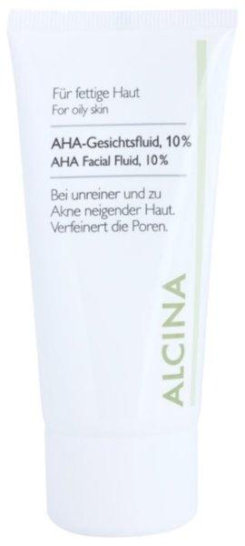 Alcina Bőrápoló fluid AHA savakkal 10% (AHA Facial Fluid, 10%) 50 ml