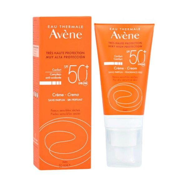 Avène Parfüm mentes bőrvédő krém száraz és érzékeny bőrre SPF50+
(Very High Protection Cream) 50 ml