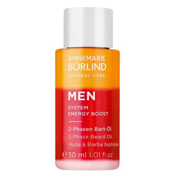ANNEMARIE BORLIND 2 fázisú szakállolaj férfiaknak MEN System Energy Boost
(2-Phase Beard Oil) 30 ml