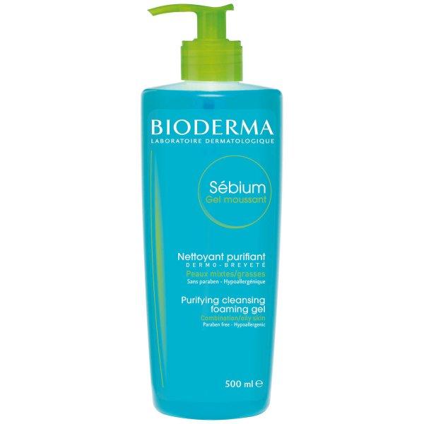 Bioderma Habzó tisztító gél kombinált és zsíros bőrre Sébium Gel
Moussant (Purifying And Foaming Gel) 500 ml