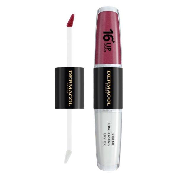 Dermacol Hosszantartó kétfázisú ajakszínező és szájfény 16H Lip Colour
(Extreme Long-Lasting Lipstick) 4 + 4 ml 22