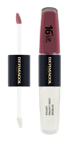 Dermacol Hosszantartó kétfázisú ajakszínező és szájfény 16H Lip Colour
(Extreme Long-Lasting Lipstick) 4 + 4 ml 12