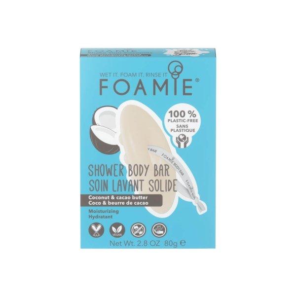 Foamie Hidratáló zuhanyszappan Shake Your Coconuts (Shower Body Bar) 80 g