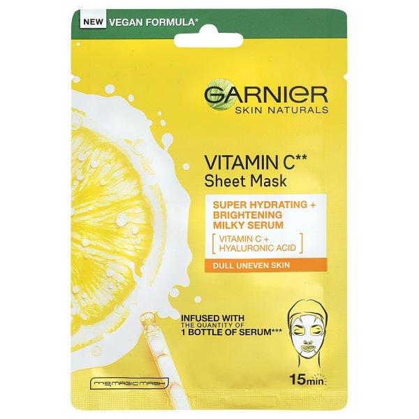 Garnier Hidratáló textilmaszk a bőr ragyogása érdekében C-vitaminnal Skin
Naturals 28 g