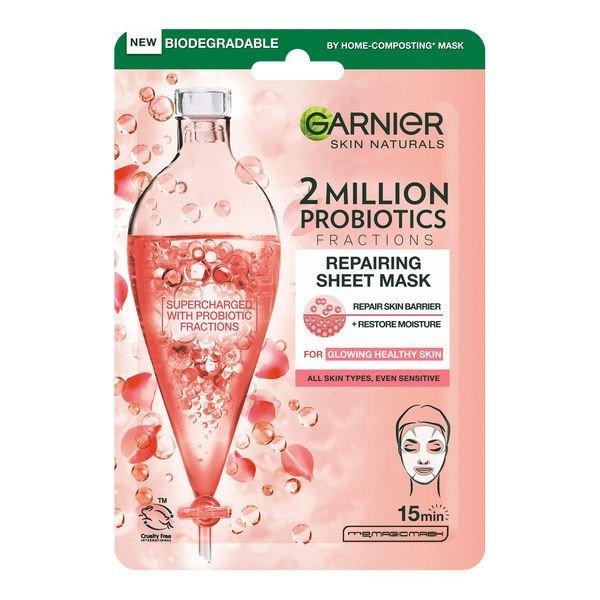 Garnier Regeneráló textilmaszk probiotikus frakciókkal Skin Naturals
(Repairing Sheet Mask) 22 g