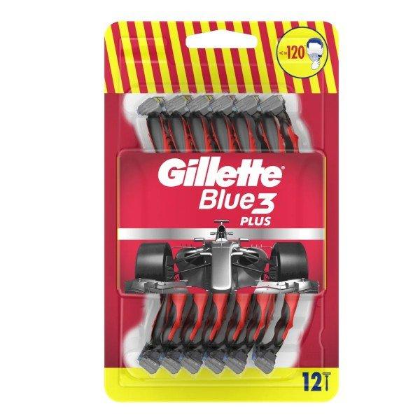 Gillette Eldobható borotvák férfiaknak Blue3 Red 12 db