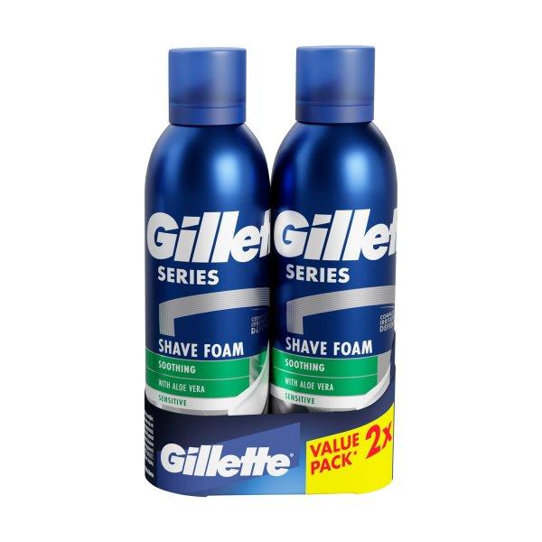 Gillette Nyugtató borotvahab ajándékszett 2 x 200 ml