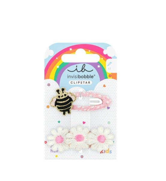 Invisibobble Hajcsipesz Snap Clip Kids Happy Spring Bee 2 db
