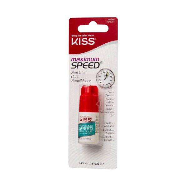KISS Gyorsan száradó körömragasztó Maximum Speed (Nail Glue) 3 g
