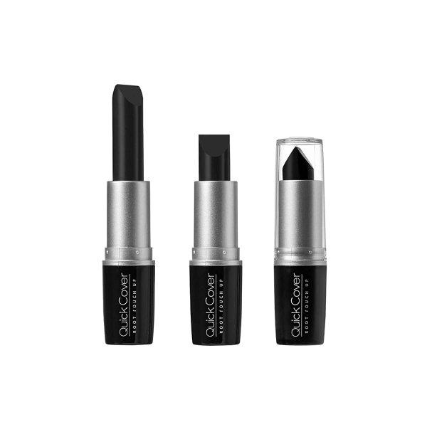 KISS Ősz hajszálakat és a lenövést elfedő rúzs (Quick Cover Gray Hair
Touch Up Stick) 6 g Black