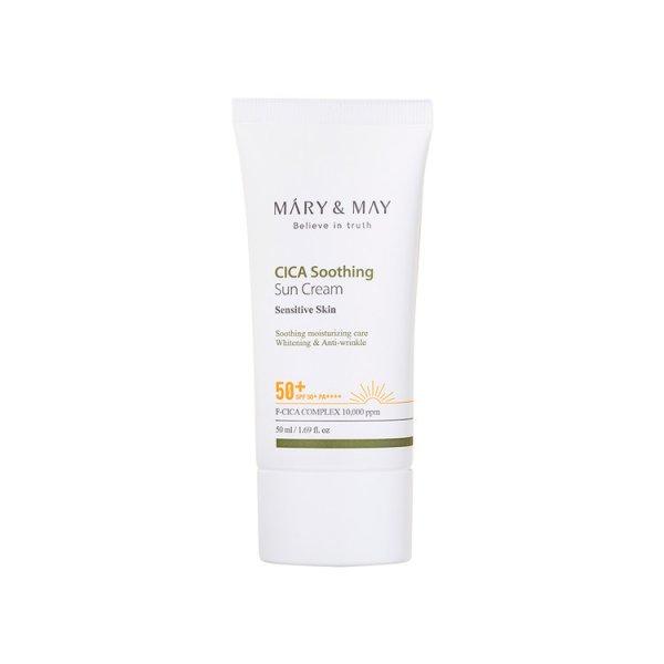 MARY & MAY Fényvédő arcra SPF 50+ CICA Soothing (Sun Cream) 50 ml