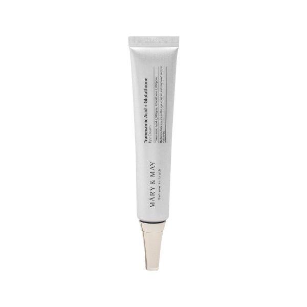 MARY & MAY Világosító szemkörnyékápoló krém Tranexamic Acid +
Glutathione (Eye Cream) 30 g