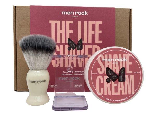Men Rock London Borotválkozó ápoló ajándékkészlet Black Pomegranate
Shaving Gift Set