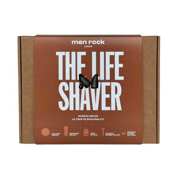 Men Rock London Borotválkozó ajándék készlet Sandalwood (Ultimate Classic
Shaving Gift Set)
