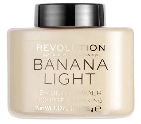 Revolution Átlátszó púder (Loose Baking Powder Banana Light) 32 g