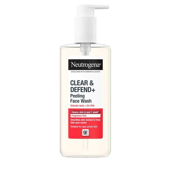 Neutrogena Pattanás elleni tisztító gél Clear & Defend+ (Facial Wash) 200 ml