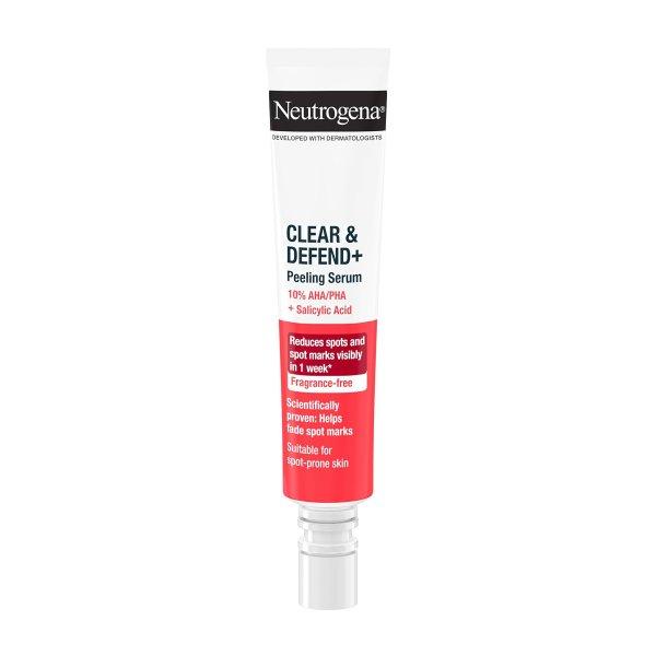 Neutrogena Pattanás elleni szérum Clear & Defend+ (Peeling Serum) 30 ml