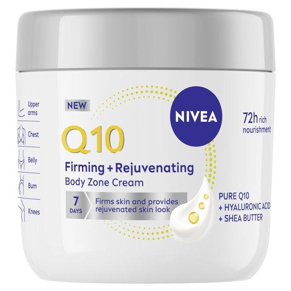 Nivea Feszesítő és átalakító testápoló krém Q10 (Firming and
Rejuvenating Body Zone Cream) 400 ml