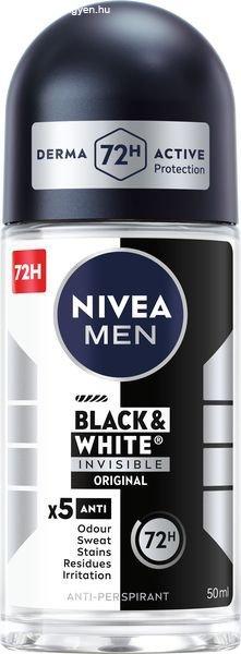 Nivea Golyós izzadásgátló férfiaknak Invisible For Black & White Original
50 ml