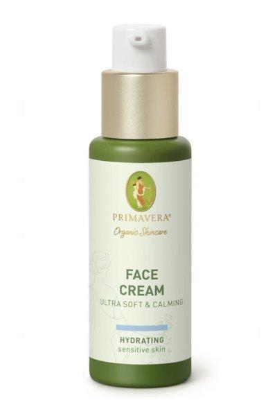 Primavera Bőrkrém normál és érzékeny bőrre Ultra soft & Calming (Face
Cream) 30 ml
