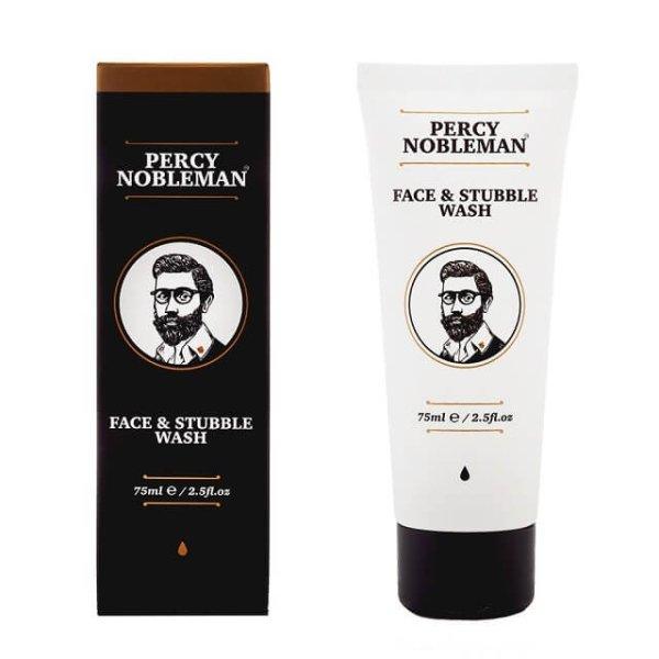 Percy Nobleman Tisztító gél arcra és szakállra (Face & Stubble Wash) 75 ml
