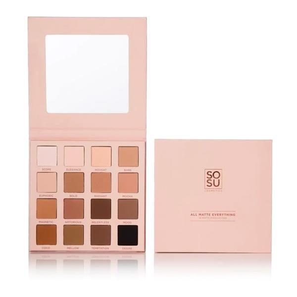 SOSU Cosmetics Szemhéjfesték paletta All Matte Everything (Eye Shadow Palette)