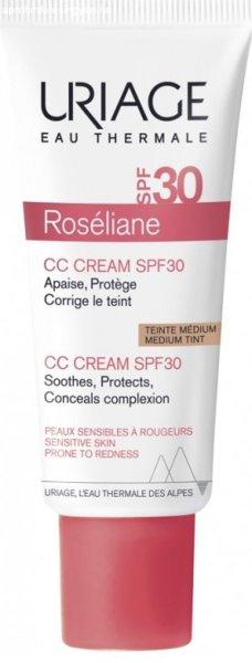 Uriage CC krém érzékeny bőrpírra hajlamos bőrre SPF 30 Roséliane (CC
Cream SPF 30) 40 ml