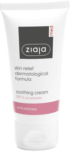 Ziaja Nyugtató krém bőrpír ellen SPF 6 (Soothing Cream) 50 ml