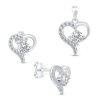 Brilio Silver Romantikus kszer szett Szv SET219W (medl, f