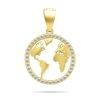 Brilio Silver Aranyozott medl Fldgmb cirknium kvekkel P