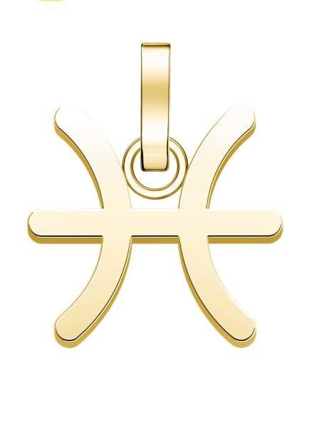 Rosefield Aranyozott medál Halak The Pendant PE-Gold-Pisces-S