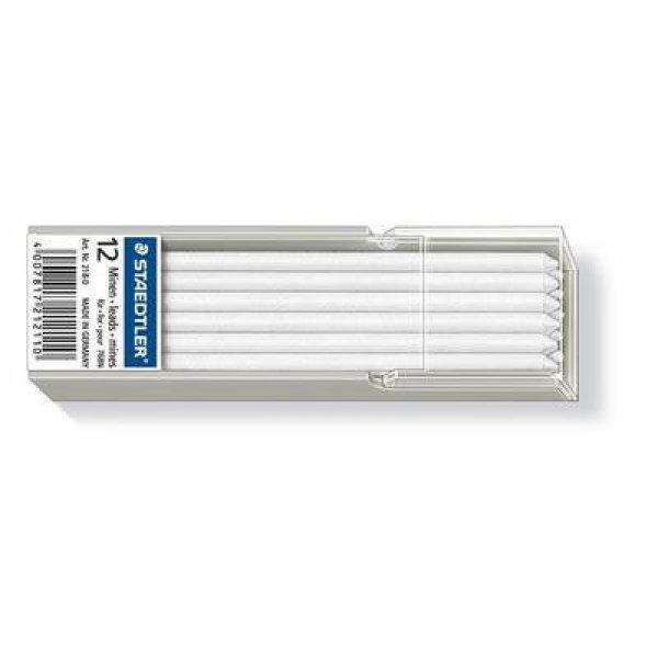 Jelölőkréta hegy, mindenre író, lemosható (omnichrom), STAEDTLER
"Lumocolor 218", fehér