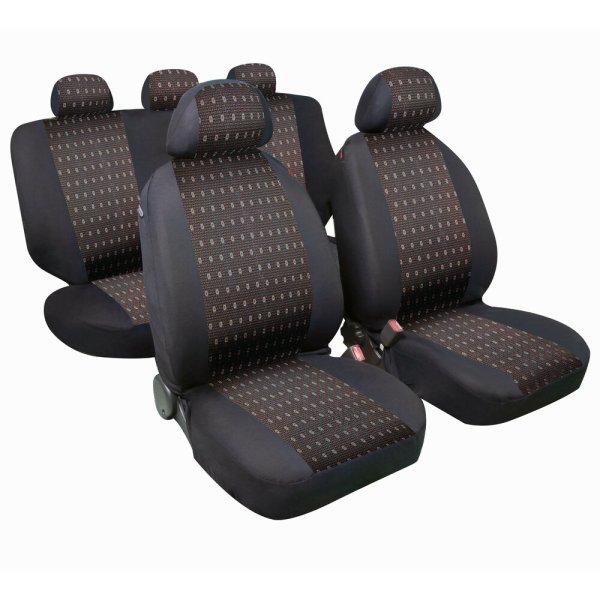 Üléshuzat garnitúra 11db-os, univerzális, fekete-piros, Lampa Jacquard 54966