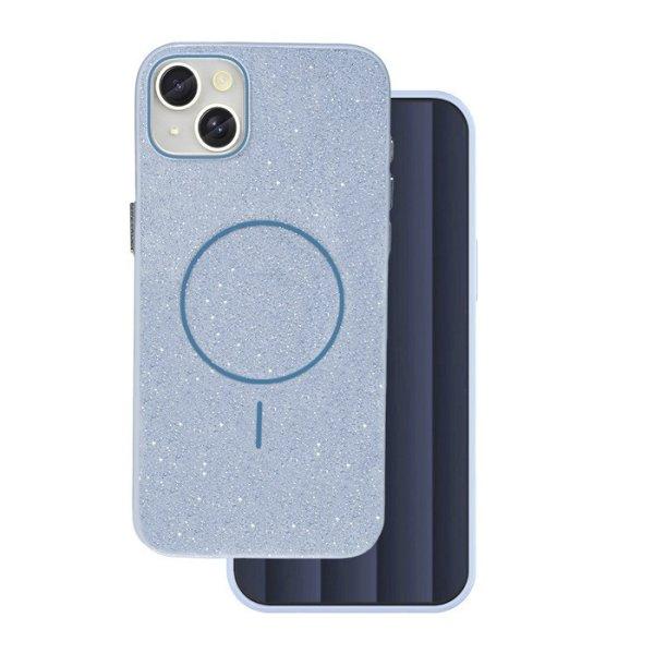 Glitter Thin Mag Apple iPhone 17 (6.3) Magsafe TPU tok kék