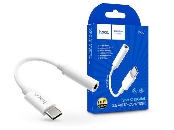HOCO USB Type-C - 3.5 mm jack adapter - HOCO LS30 Type-C Digital 3.5 Audio
Converter - fehér