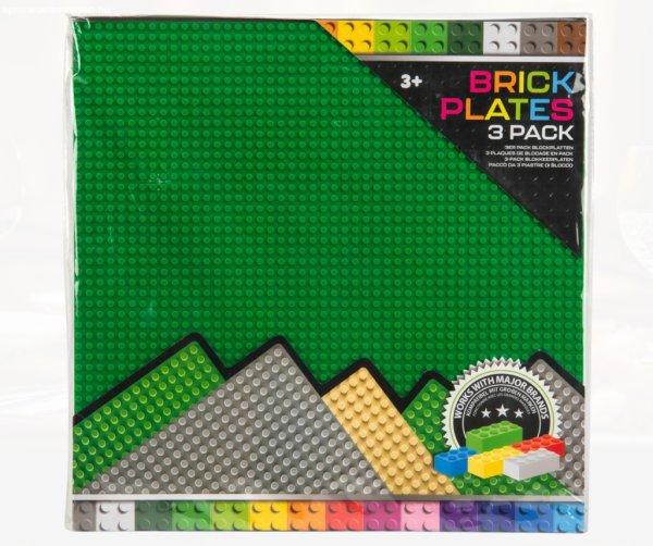 Összeilleszthető kockák 48x48-as alaplapok 3 darabos készlet