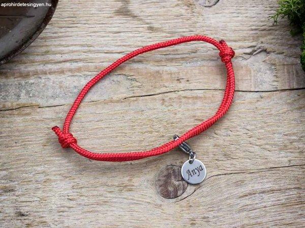 Anyai szeretet vörös paracord karkötő