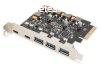 Digitus PCIe card 2x USB-C + 3x USB A 5x SuperSpeed 10Gbps