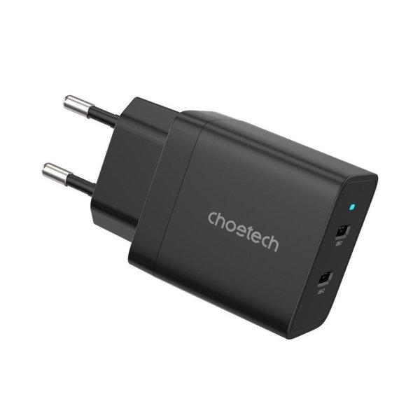 Choetech Q5006 Dual Type-C PD40W Wall Charger Black